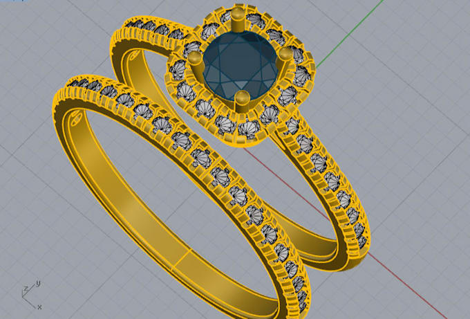 create unique 3d jewelry cad design, cad modeling, rendering and 3d printing