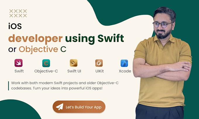 be your ios developer using swift or objective c
