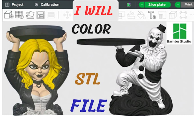 color stl file split slice model, convert stl to 3mf on bambu lab ams multicolor