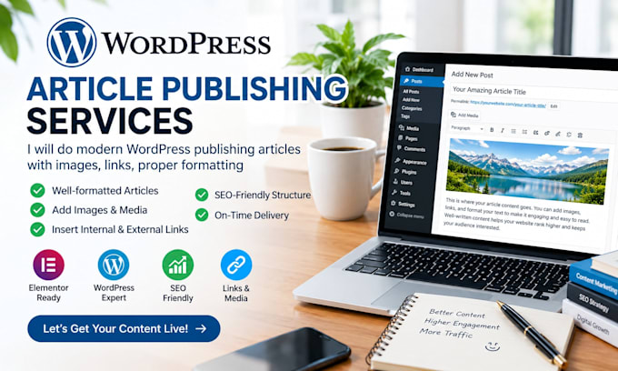 do mordern wordpress publishing articles with images, links, proper formatting