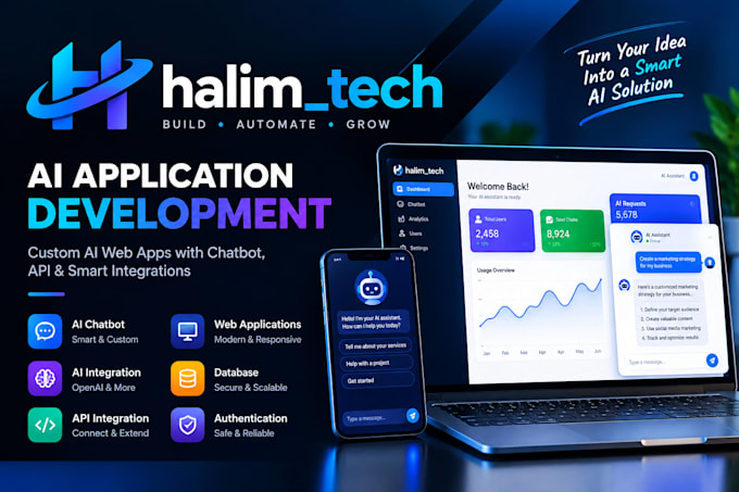 build an ai app, a custom chatbot and ai integration