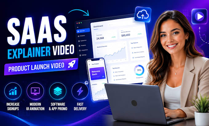 create saas product launch video, saas explainer video for your software and app