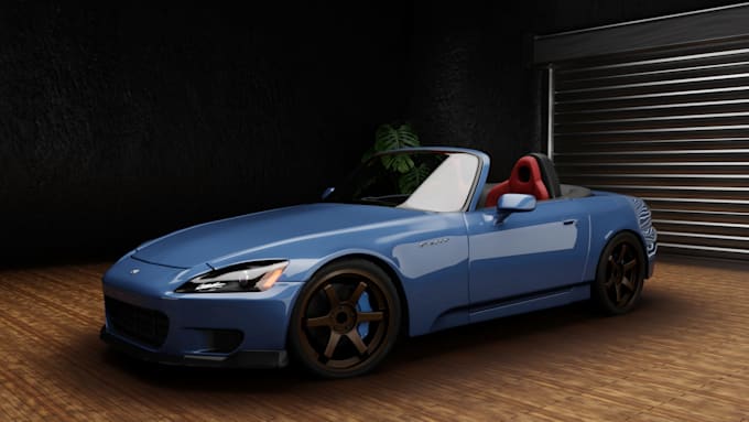 create hard surface automotive 3d models in blender