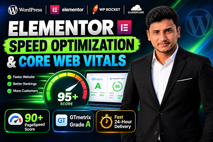 optimize elementor wordpress speed and fix core web vitals