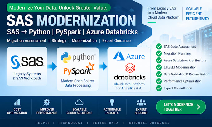 migrate SAS code to python pyspark and azure databricks