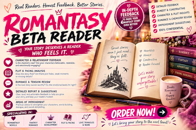 beta read your contemporary romance, romance beta reader, romantasy beta reading