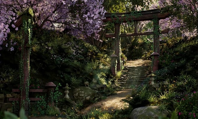 do 3d game environment, 3d level design 3d game map 3d landscape design
