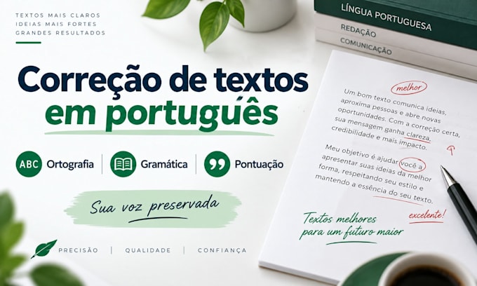proofread and correct your portuguese text