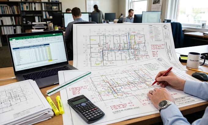 do accurate plumbing  quantity takeoff and cost estimation for bidding