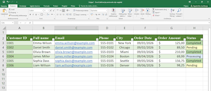 do accurate data entry and excel spreadsheet work