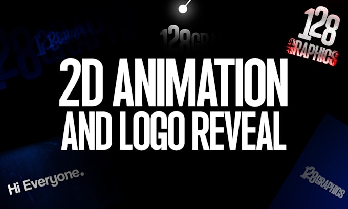 create a professional 2d animation and logo reveal