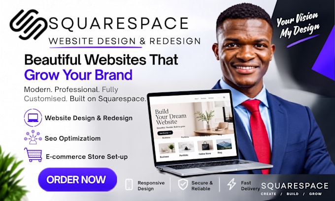 build, redesign and optimize your squarespace website