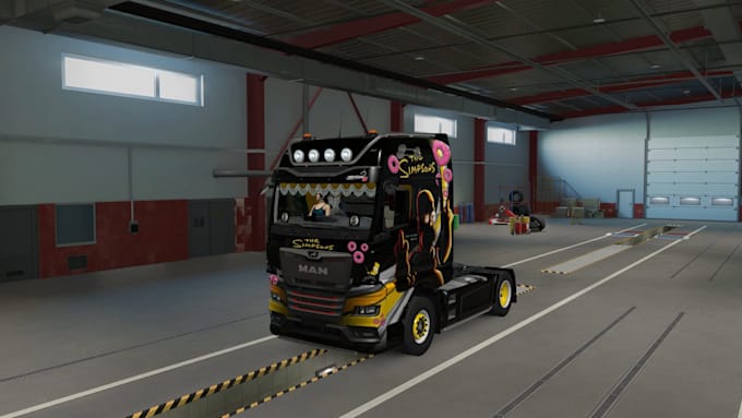 create custom 3d quality ets 2 and ats skin and trucks, ets trailer
