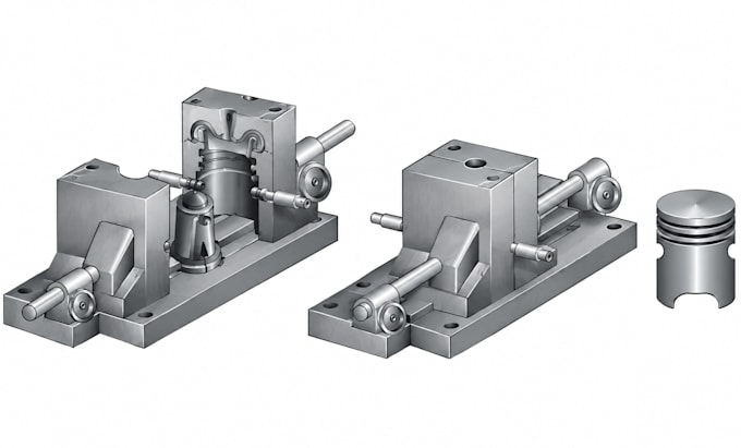 design 3d metal casting mold pattern and tooling for manufacturing