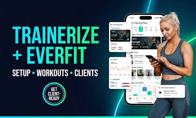 setup trainerize everfit upload and organize workouts