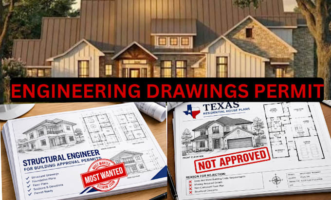 civil structural engineering stamp for texas city permit