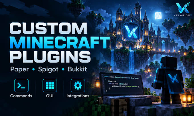 develop custom minecraft plugins for paper and spigot