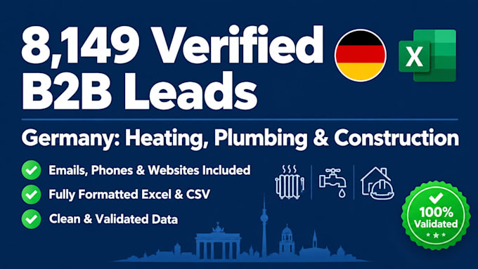 provide checked b2b leads for german craftsmen