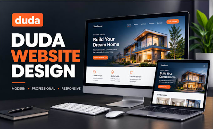 design and create duda website using duda website builder