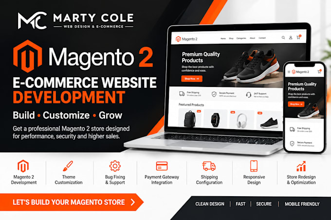 develop a professional magento 2 ecommerce website