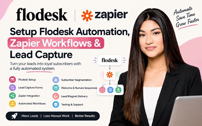 setup flodesk zapier flodesk automation flodesk workflow flodesk lead capture