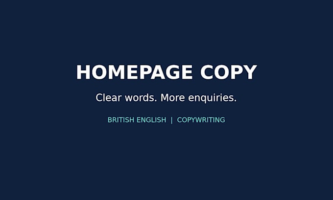 rewrite your homepage copy so customers understand you instantly