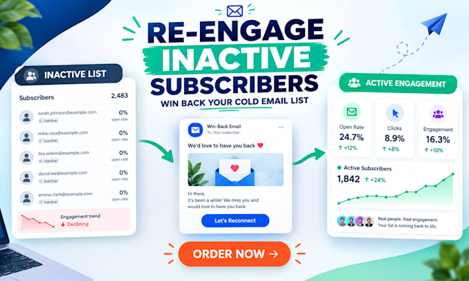 create a re engagement email campaign to win back inactive subscribers