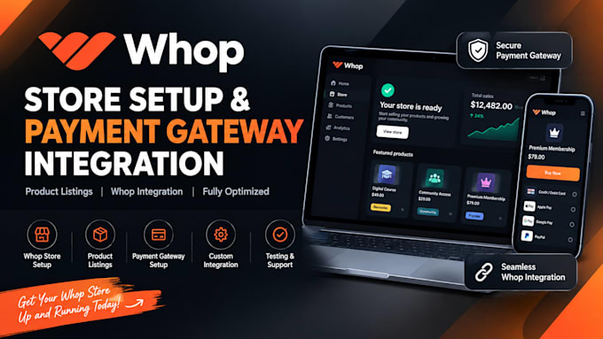 setup whop payment gateway product listing whop store integration