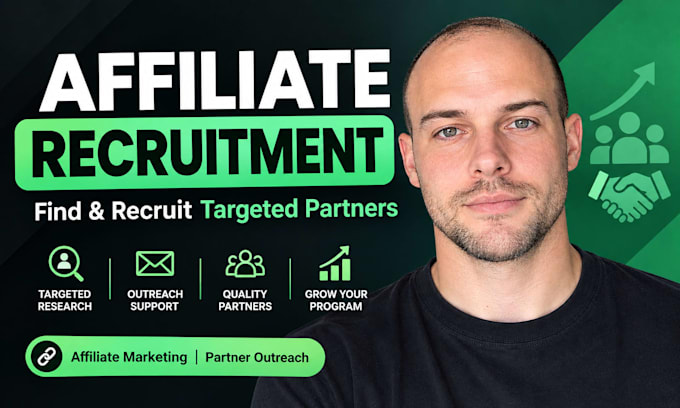 recruit targeted affiliates and partners for your affiliate program