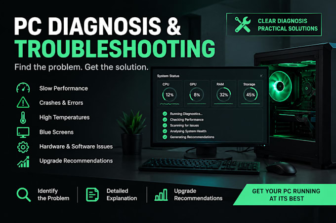 diagnose your slow PC and recommend upgrades