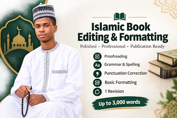 edit and format your islamic book for publishing