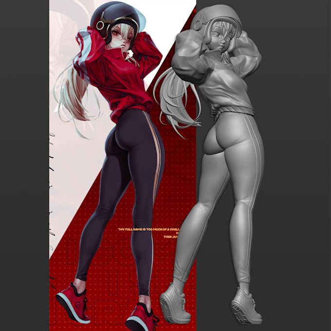 create a custom 3d character sculpts