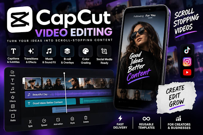 do editable custom capcut templates capcut video editing vlogs songs prom