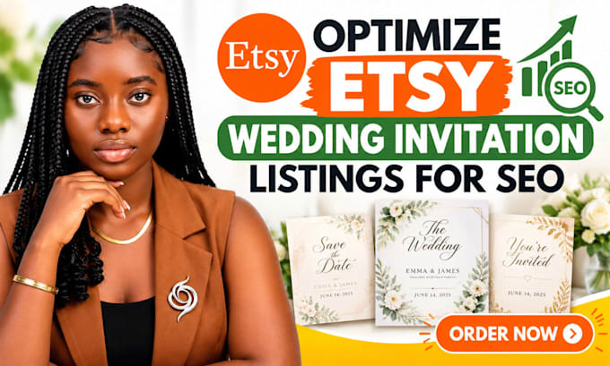 optimize etsy wedding invitation and template listings for SEO