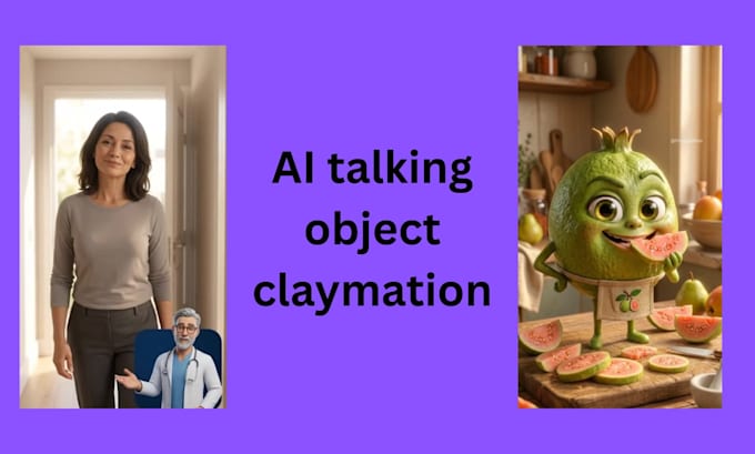 create viral talking object, claymation