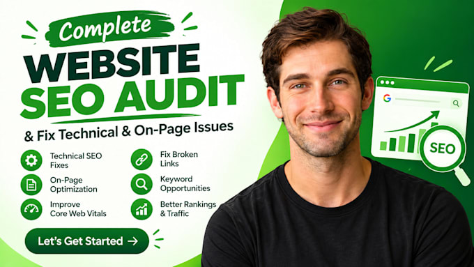 perform website SEO audit and fix technical and on page issues