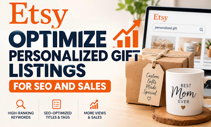 optimize etsy personalized gift listings for SEO and sales for esty