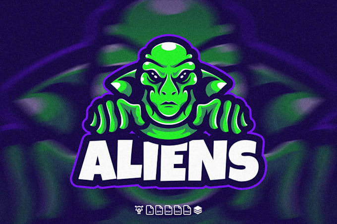 design a unique alien logo for your brand