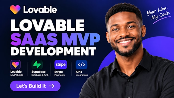 lovable saas mvp ai web app with supabase stripe API and authentication