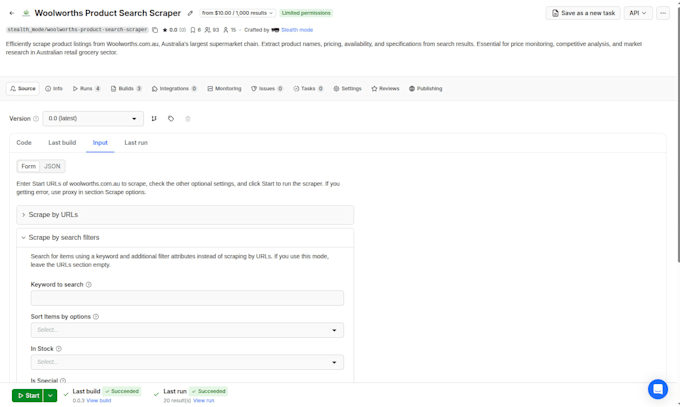 build a custom apify actor for your data extraction needs