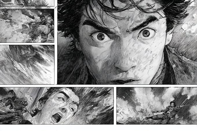 draw amazing comic or manga page