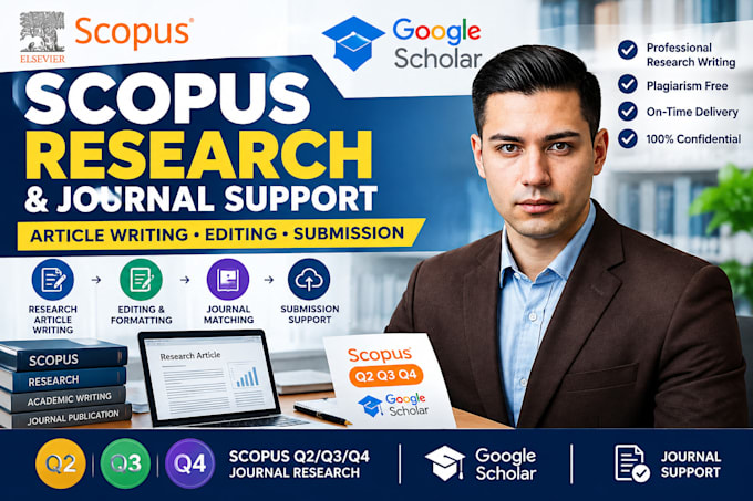 do scopus writing, research article and journal publication support, q2, q3, q4