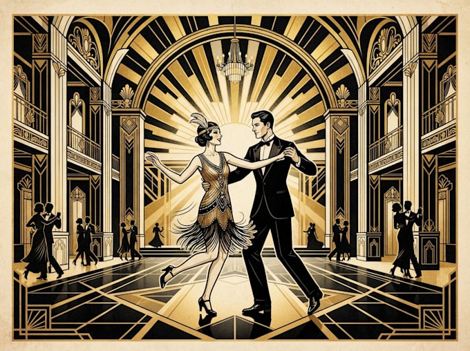 make vintage retro poster illustration