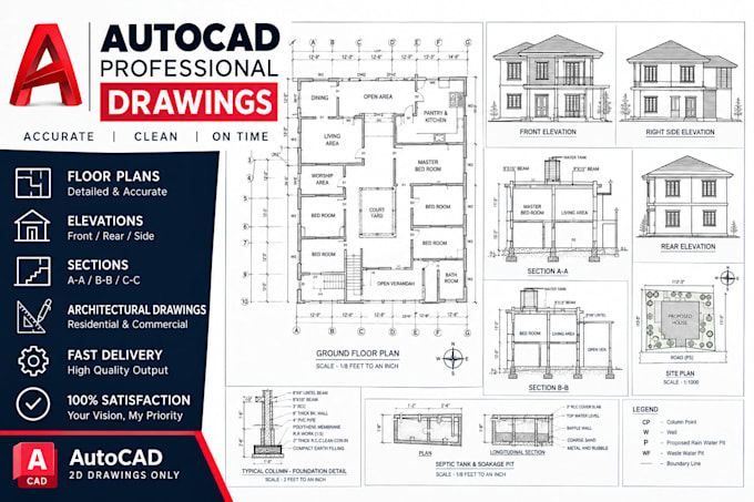 create autocad architectural drawings