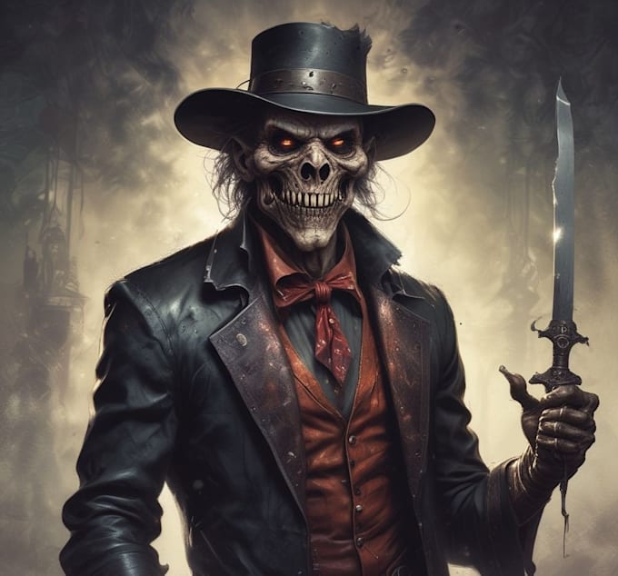draw a terrifying custom horror character
