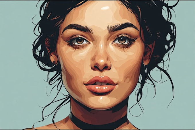 create an amazing vector art portrait