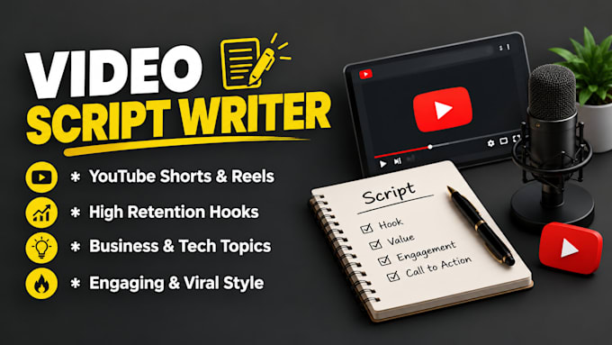 write yt scripts, instagram reels scripts, video content