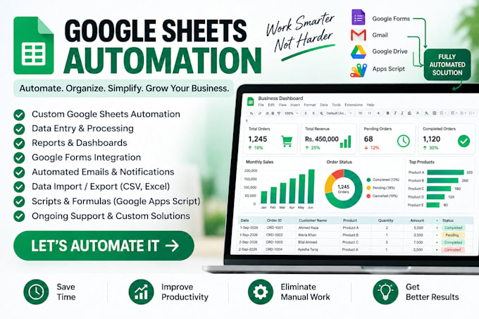 automate google sheets with apps script and dashboards