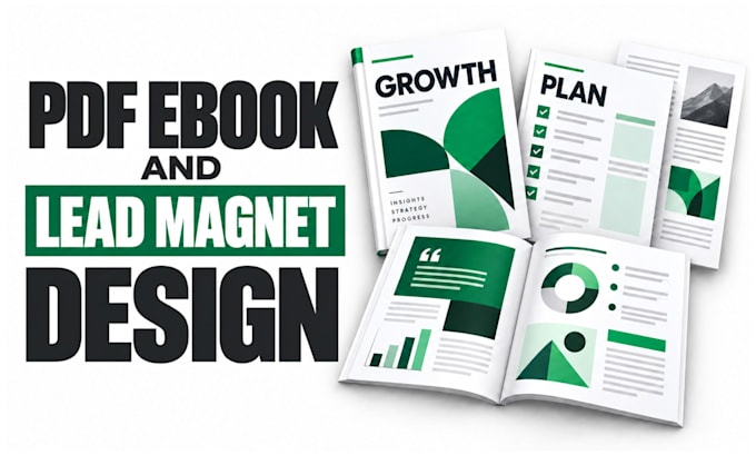 design lead magnet, PDF ebook, workbook, journal, and worksheet
