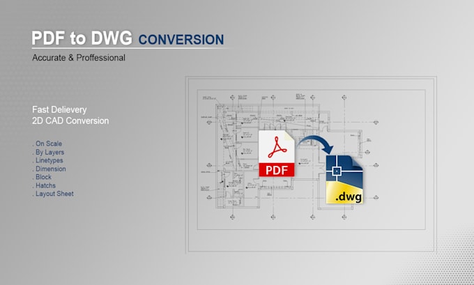 convert PDF to autocad dwg